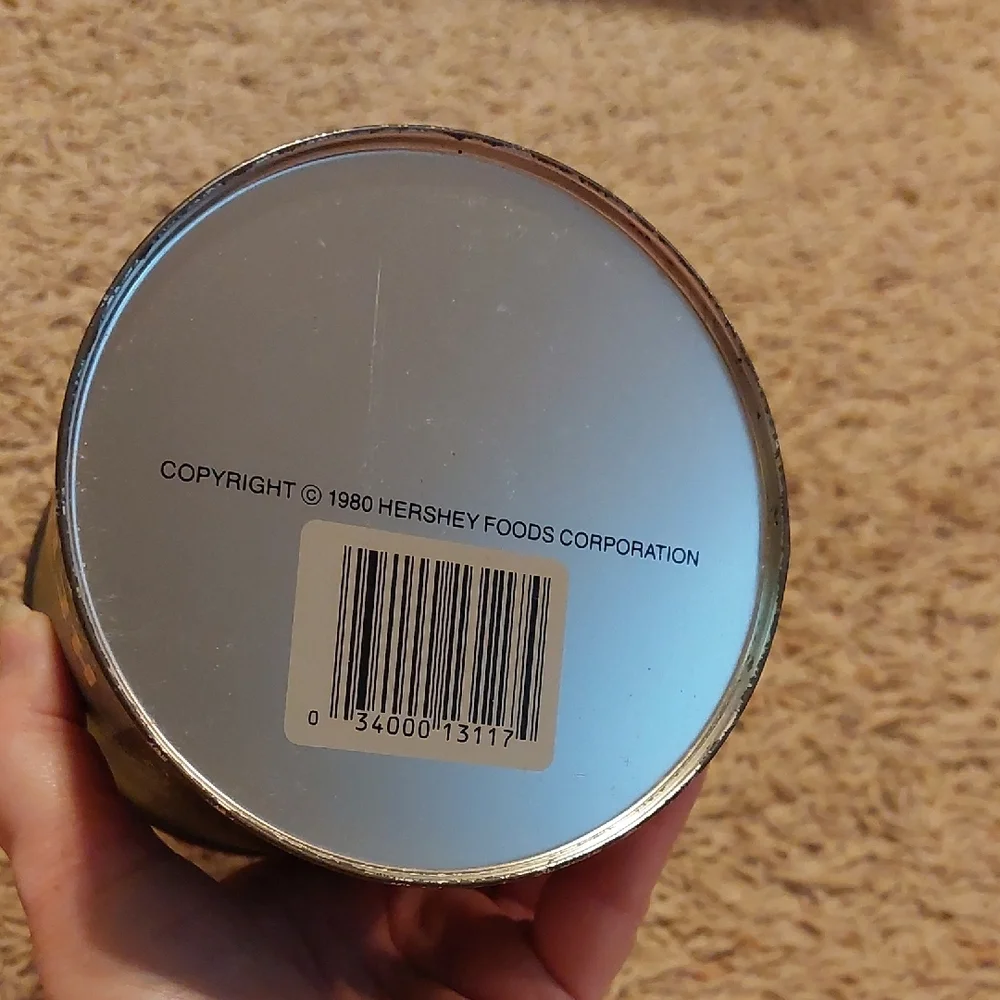 Vintage Storage Tin - Blue and Green